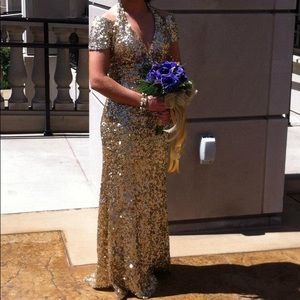 Sherri Hill gold dress